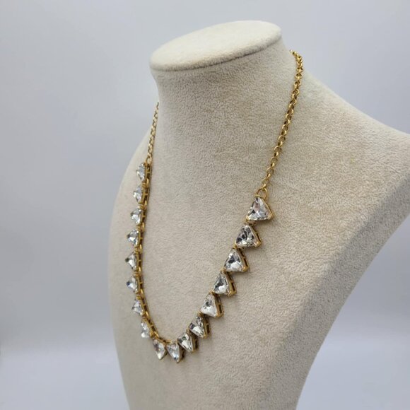 J Crew Clear Crystal Statement Necklace - Picture 5 of 10